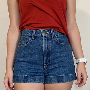American apparel high waist shorts